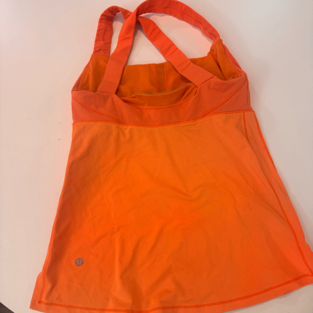 Orange Cross-Back Tank Top - Picture 2 of 2